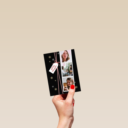nieuwjaar fotokaart fotostrip 3 kaders