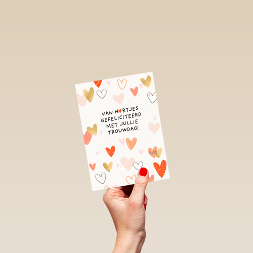 Van hartjes gefeliciteerd met jullie trouwdag