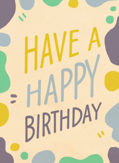 Verjaardagskaart man vrouw hip Have a happy birthday