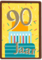 verjaardagskaart 90 jaar met cadeautjes