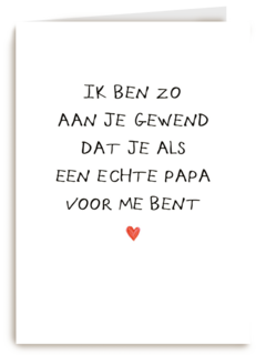 ik ben zo aan je gewend