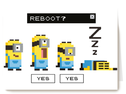 Beterschapskaart Minions reboot
