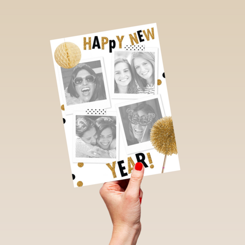 fotokaart polaroid fotoos happy new year