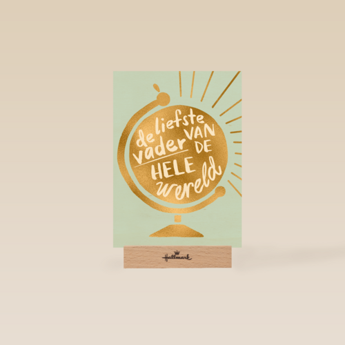 vaderdag kaart hip de liefste vader van de hele wereld