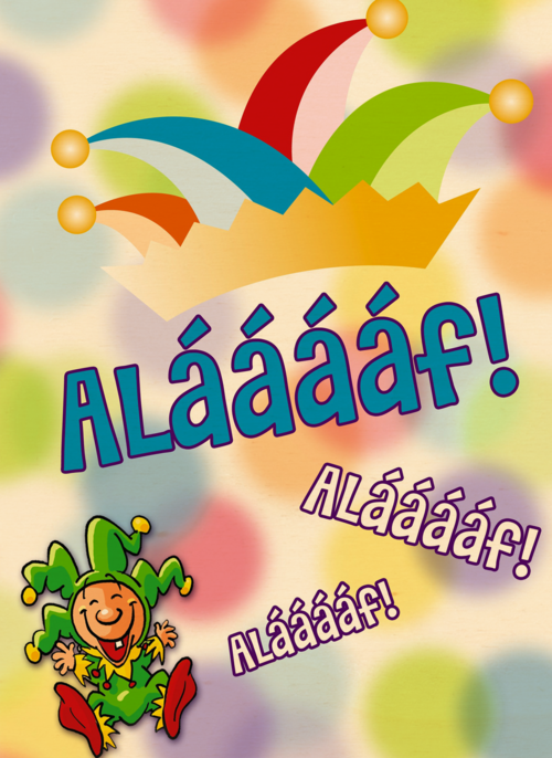 Houten Kaart Carnaval | Houten Kaart Hallmark | Carnaval | Nar Groen Alaaf