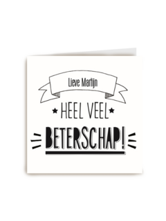 veel beterschap voor jou