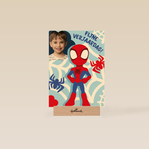 Fotokaart verjaardag spidey
