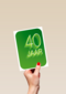 verjaardagskaart 40 jaar groen