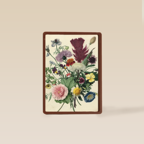studio art kaart van schilderij met bloemen blanco