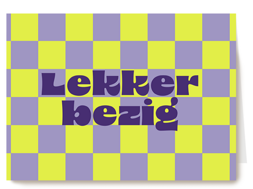 Kaart Hallmark | Vriendschap | Lekker Bezig Groen Lila