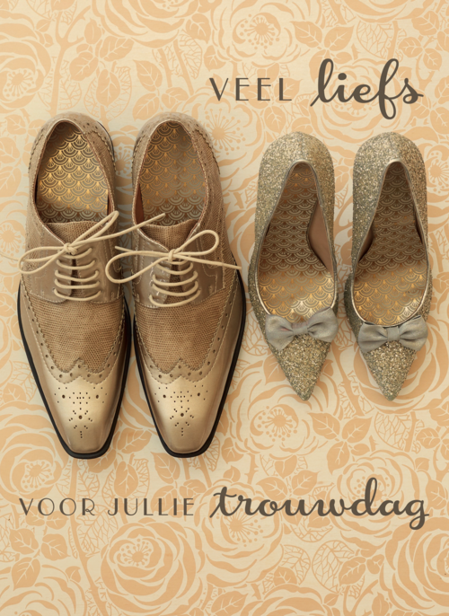 Houten Kaart Huwelijksjubileum | Houten Kaart Hallmark | Huwelijksjubileum | Huwelijksjubileum Schoenen