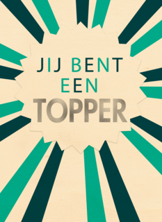 geslaagd kaart jij bent een topper