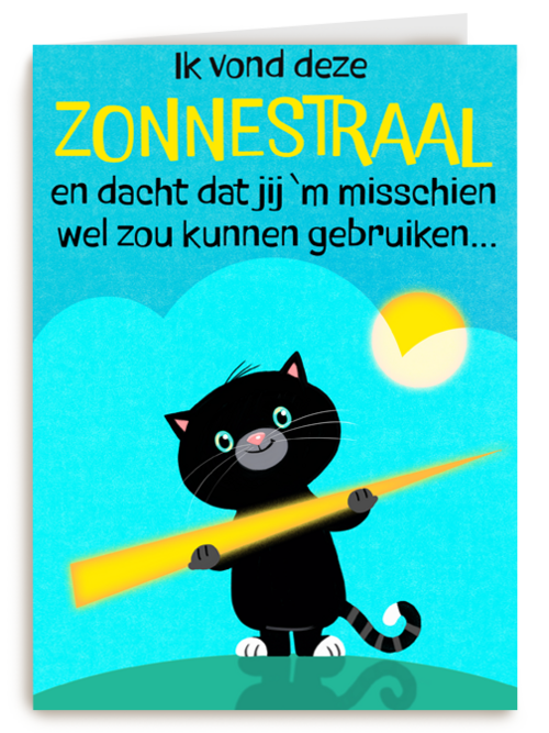 Beterschapskaart zonnestraal