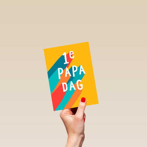vaderdag kaart hip 1e papa dag