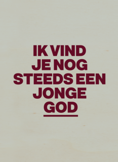 verjaardag kaart man nog steeds jonge god