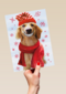 Big smile dog christmas