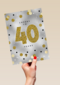 Verjaardagskaart leeftijden 40 Cheers to forty years goud zilver