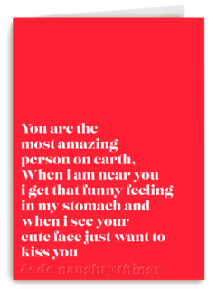 You are the most amazing person