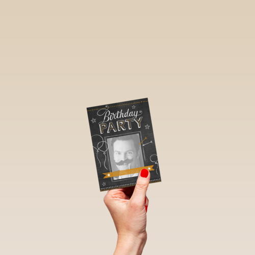 leuke kaart verjaardagsfeest uitnodiging