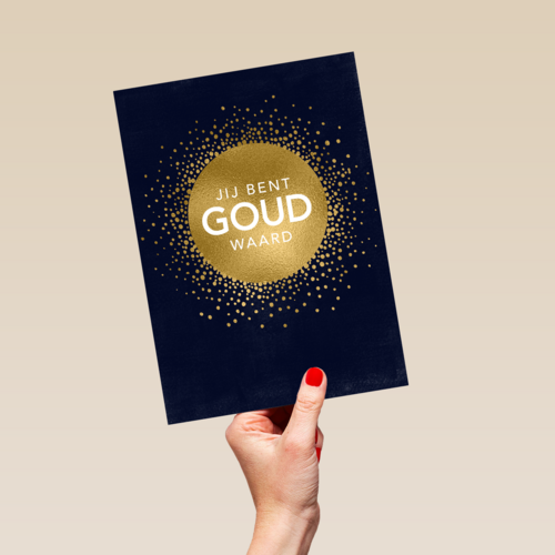 vaderdag kaart stijlvol jij bent goud waard