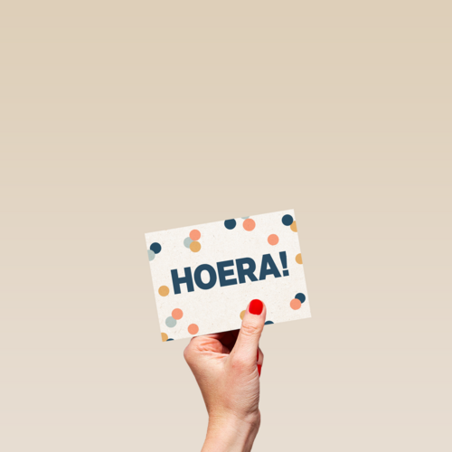 Hoera met confetti