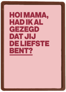 moederdag kaart hip de liefste