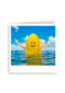 Geslaagdkaart zwemdiploma smiley surfboard Polaroid