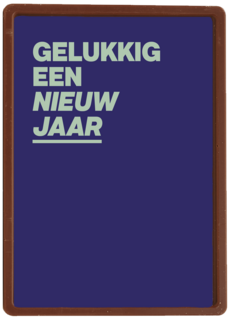 nieuwjaarskaart gelukkig een nieuw jaar