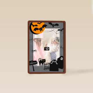 fotokaart halloween begraafplaats