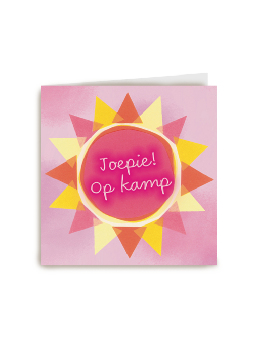 Kaart Hallmark | Op Kamp | Op Kamp Kaart Met De Tekst Joepie Op Kamp