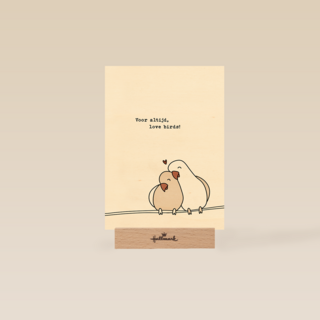 Liefdeskaart voor altijd love birds
