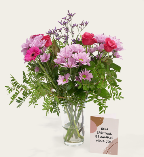 Boeket Bloemen Roze Glimlach