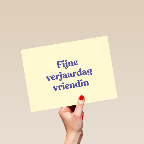 verjaardagskaart vrouw hip fijne verjaardag vriendin