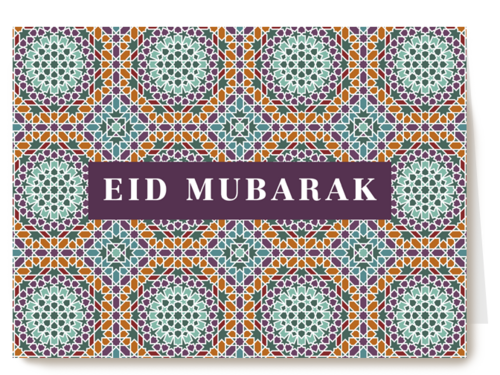 eid mubarak kaart klassiek