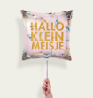 Ballon Hallo Klein Meisje Roze Goud Eco