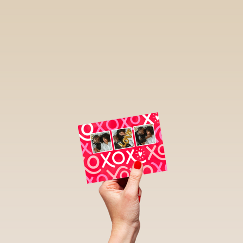 XOXO fotokaart valentijn