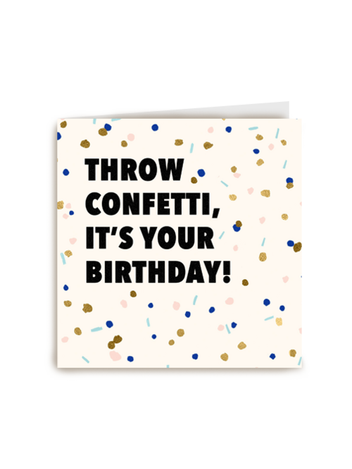 Verjaardagskaart Hallmark | Verjaardagskaart Man Hip Throw Confetti