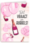 dit vraagt om roze bubbels