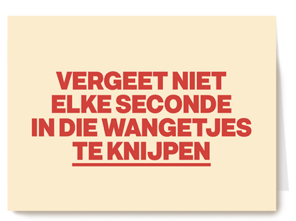 Wangetjes knijpen baby AndC