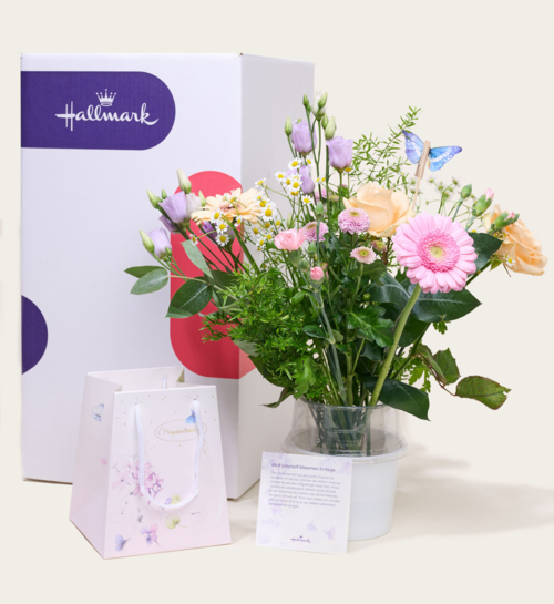 Boeket Marjolein Bastin in Tasje