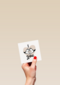 Liefde kaart Mickey en Minnie handen