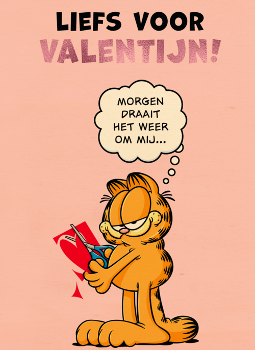 Garfield Liefs voor Valentijn