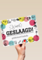 examen jij bent geslaagd gefeliciteerd