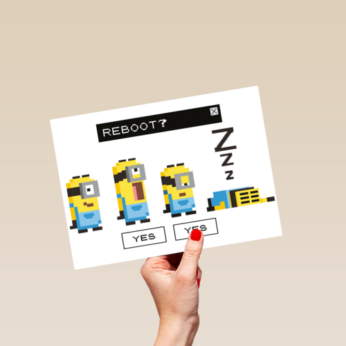 Beterschapskaart Minions reboot