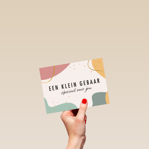 eenkleingebaar kaart een klein gebaar speciaal voor jou