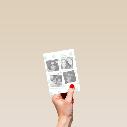 fotokaart hashtag besties fun selfie polaroid fotoos
