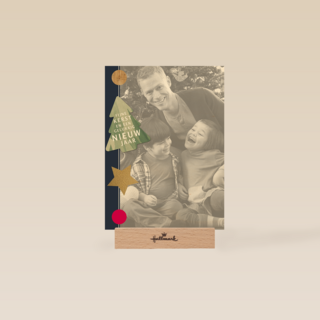 fijne kerst blauw kader