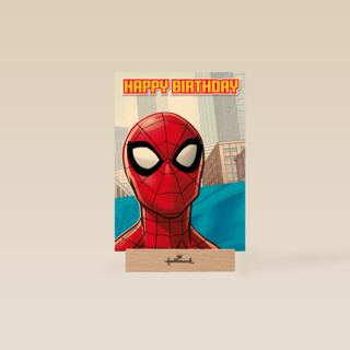 Spiderman verjaardagskaart Happy Birthday