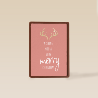 Kerstkaart hip Wishing you a very merry christmas