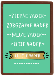 vaderdag kaart liefste vader